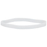 JAM Paper Colored Multi-Purpose #64 Rubber Bands, 3.5" x 0.25", Non-Latex, White, 100/Pack (33364RBWH)