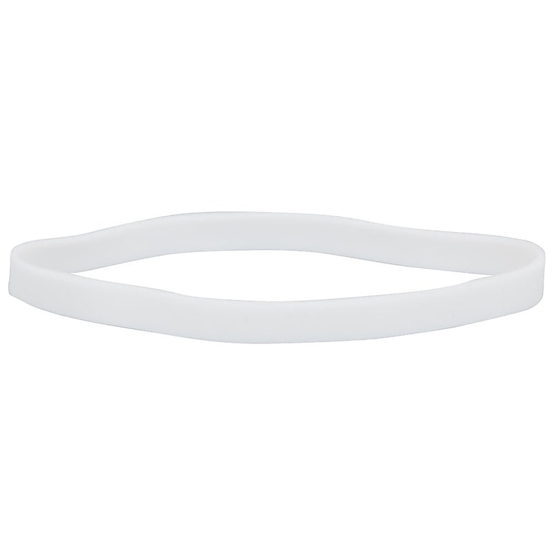 JAM Paper Colored Multi-Purpose #64 Rubber Bands, 3.5" x 0.25", Non-Latex, White, 100/Pack (33364RBWH)