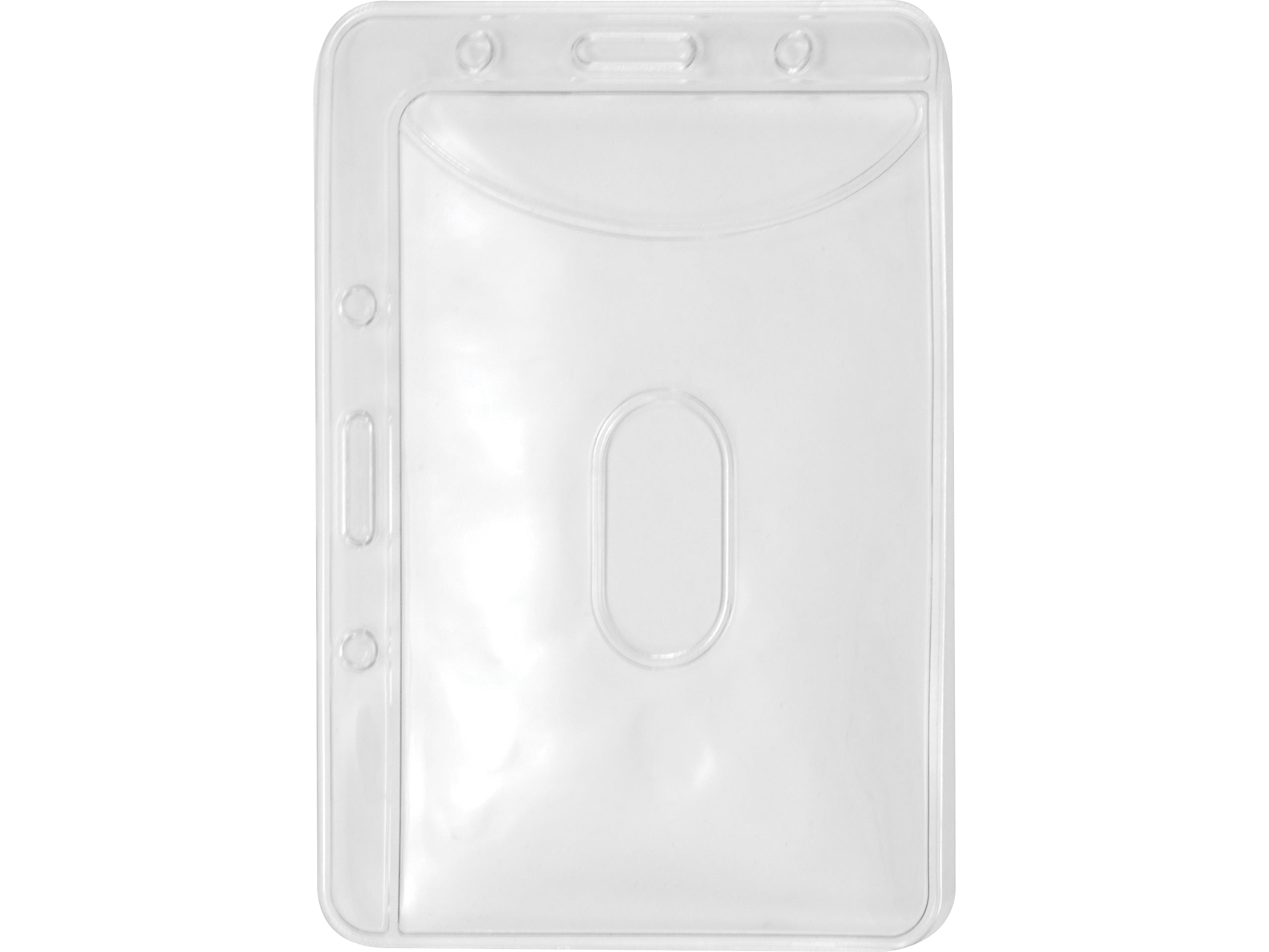Advantus ID Badge Holder, Clear, 20/Pack (76096)