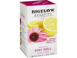 Bigelow Benefits Decaf Lemon Echinacea Black Tea Bags, 18/Box (01025)