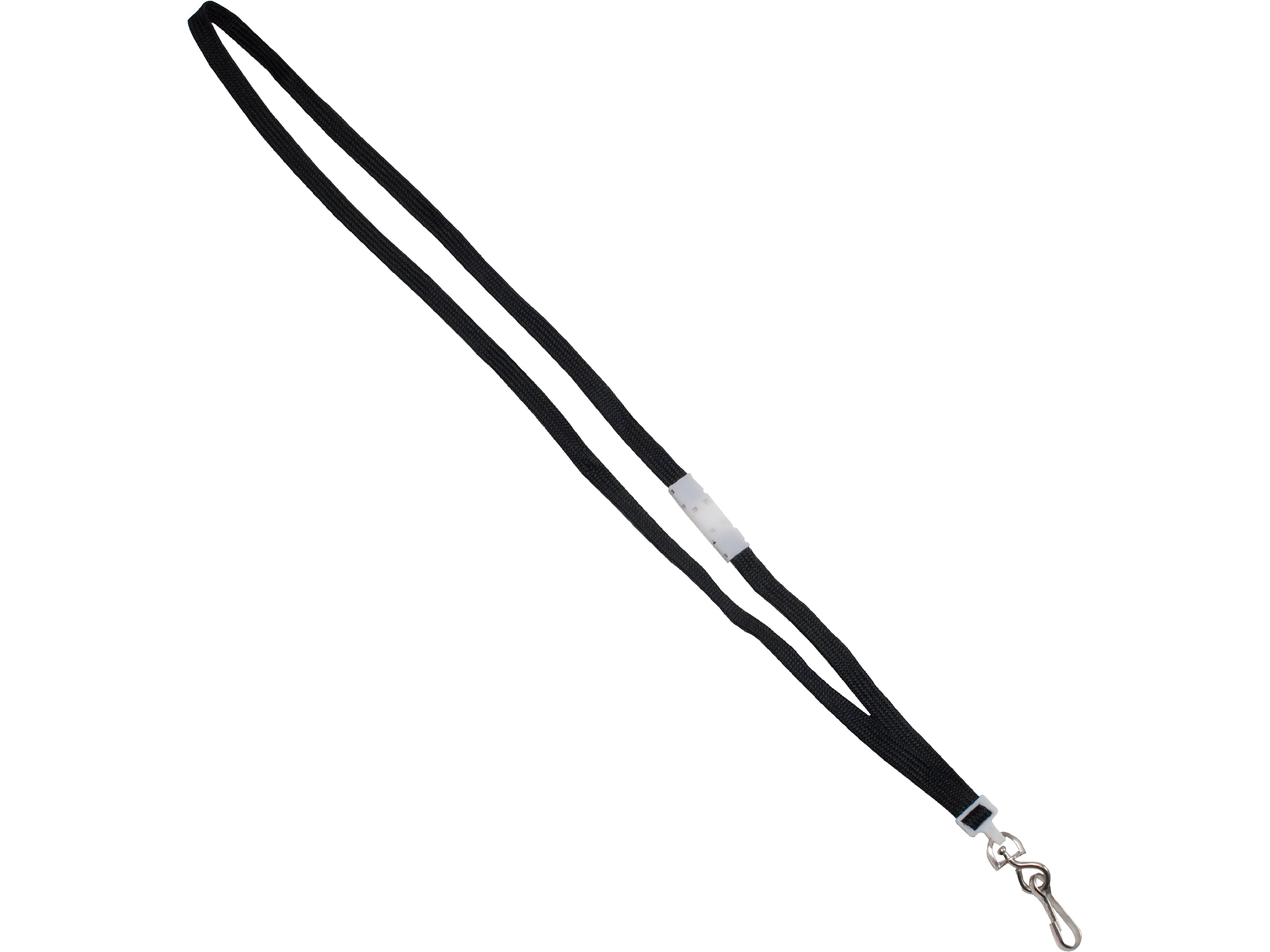 Advantus ID Badge Holder with Lanyard, Clear/Black, 20/Pack (75699)