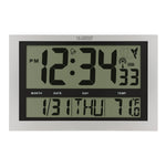 La Crosse Technology Atomic Wall/Table Clock, Plastic, 10.75"H x 16.75"W x 1.38"D (513-1211)