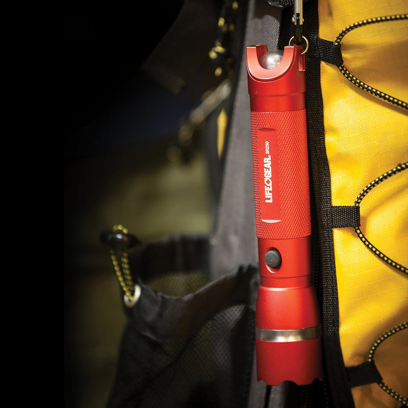 Life+Gear Search Light 300+ 7" LED Emergency Signaling Flashlight, Red (AA35-60538-RED)