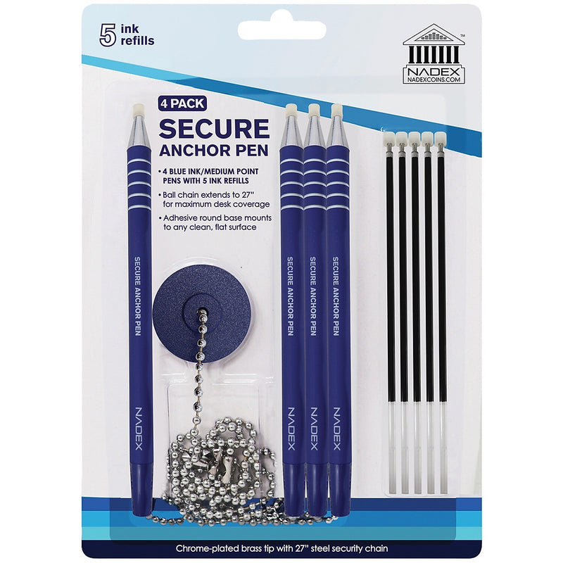 Nadex Coins Protected Pens, Blue (NCS8-1180)