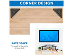 Mount-It! Adjustable Corner Monitor Stand, Up to 32", Black (MI-7362)
