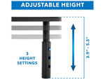 Mount-It! Adjustable Corner Monitor Stand, Up to 32", Black (MI-7362)