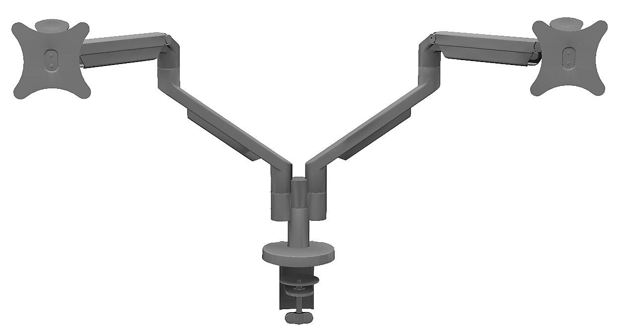 AllSteel Dynamic Adjustable Dual Monitor Arm, Standard Weight, Silver (AMASD.SVR)