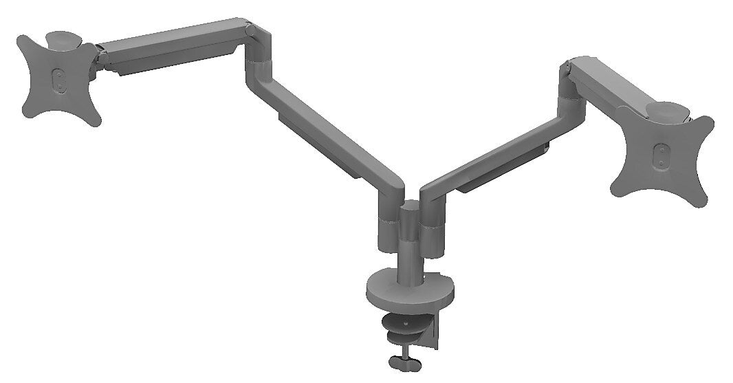 AllSteel Dynamic Adjustable Dual Monitor Arm, Standard Weight, Silver (AMASD.SVR)