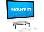 Mount-It! Adjustable Monitor Stand, Up to 32" Monitor, Black (MI-7363)