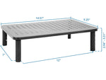 Mount-It! Adjustable Monitor Stand, Up to 32" Monitor, Black (MI-7363)