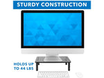 Mount-It! Adjustable Monitor Stand, Up to 32" Monitor, Black (MI-7363)