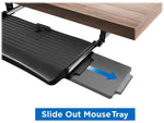 Mount-It! Adjustable Keyboard Shelf, Black (MI-7136)