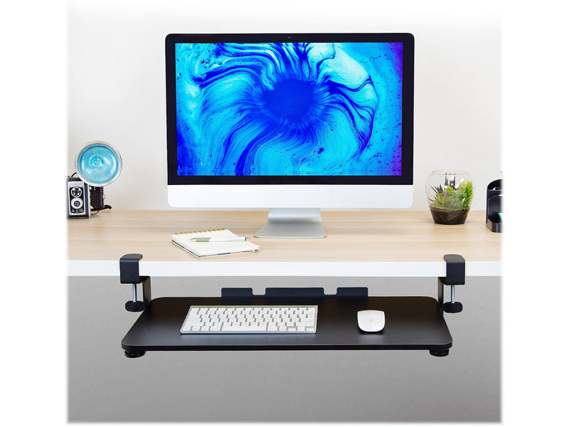 Mount-It! Adjustable Keyboard and Mouse Tray, Black (MI-7147)