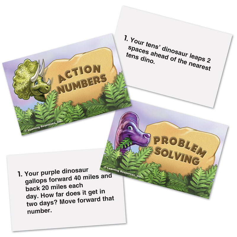 Learning Resources Dino Math Tracks Place-Value Game (LER0712)