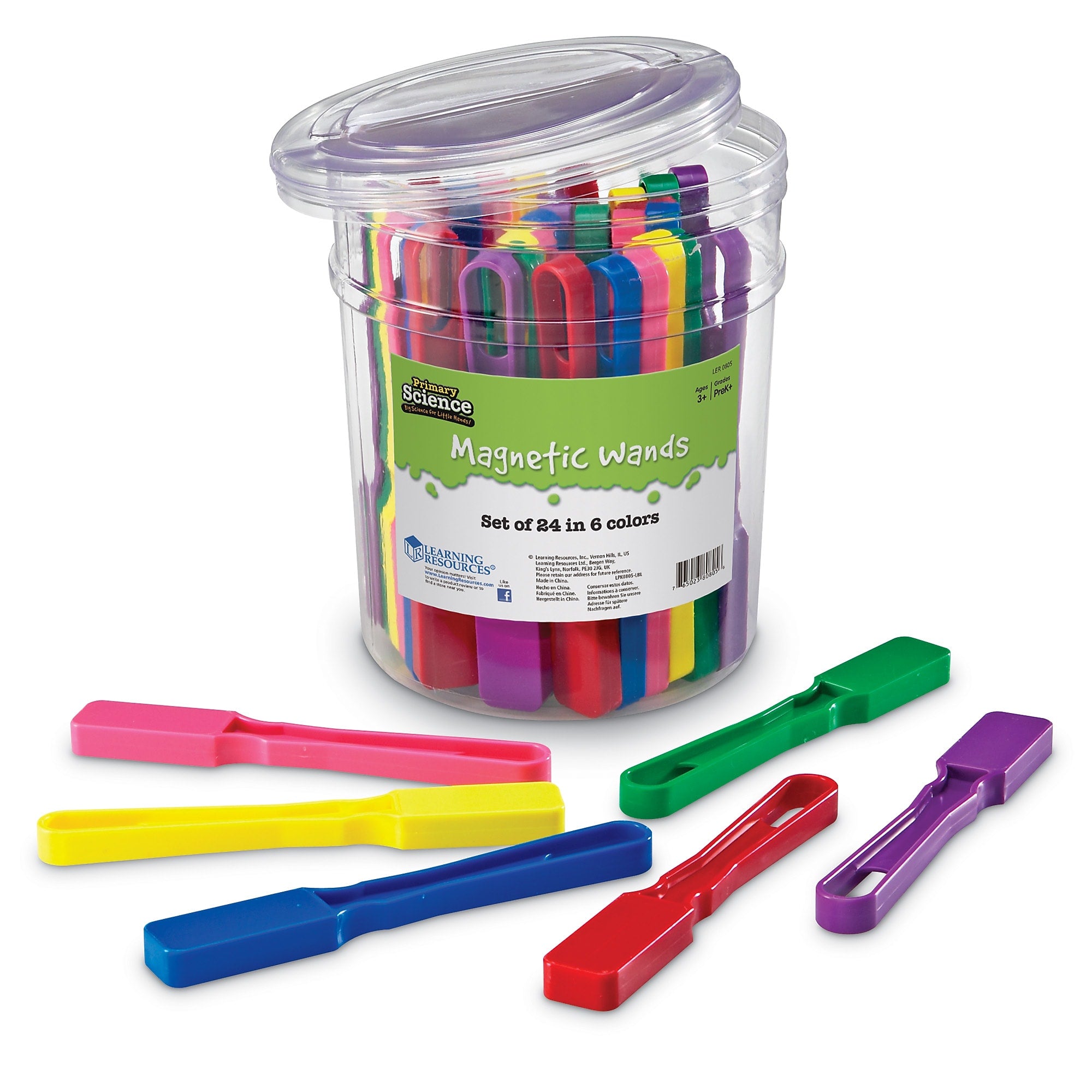 Learning Resources Magnetic Wands, Set of 24