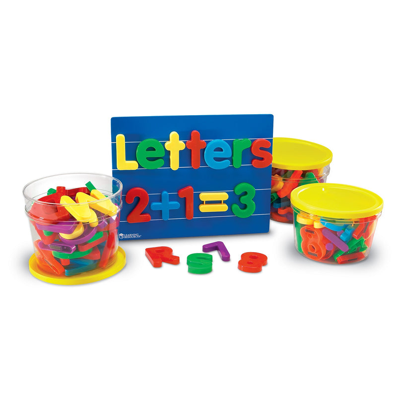 Learning Resources Jumbo Magnetic Letters & Numbers Bundle, 116 Pieces (LER1455)