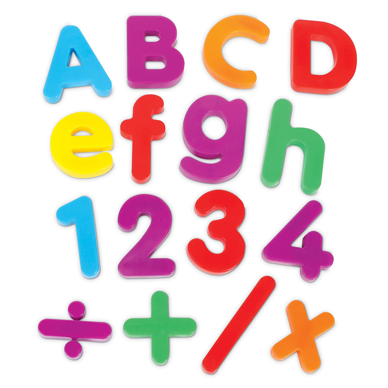Learning Resources Jumbo Magnetic Letters & Numbers Bundle, 116 Pieces (LER1455)