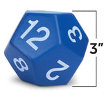 Learning Resources Jumbo Foam Polyhedral Dice, 5/Set (LER7694)