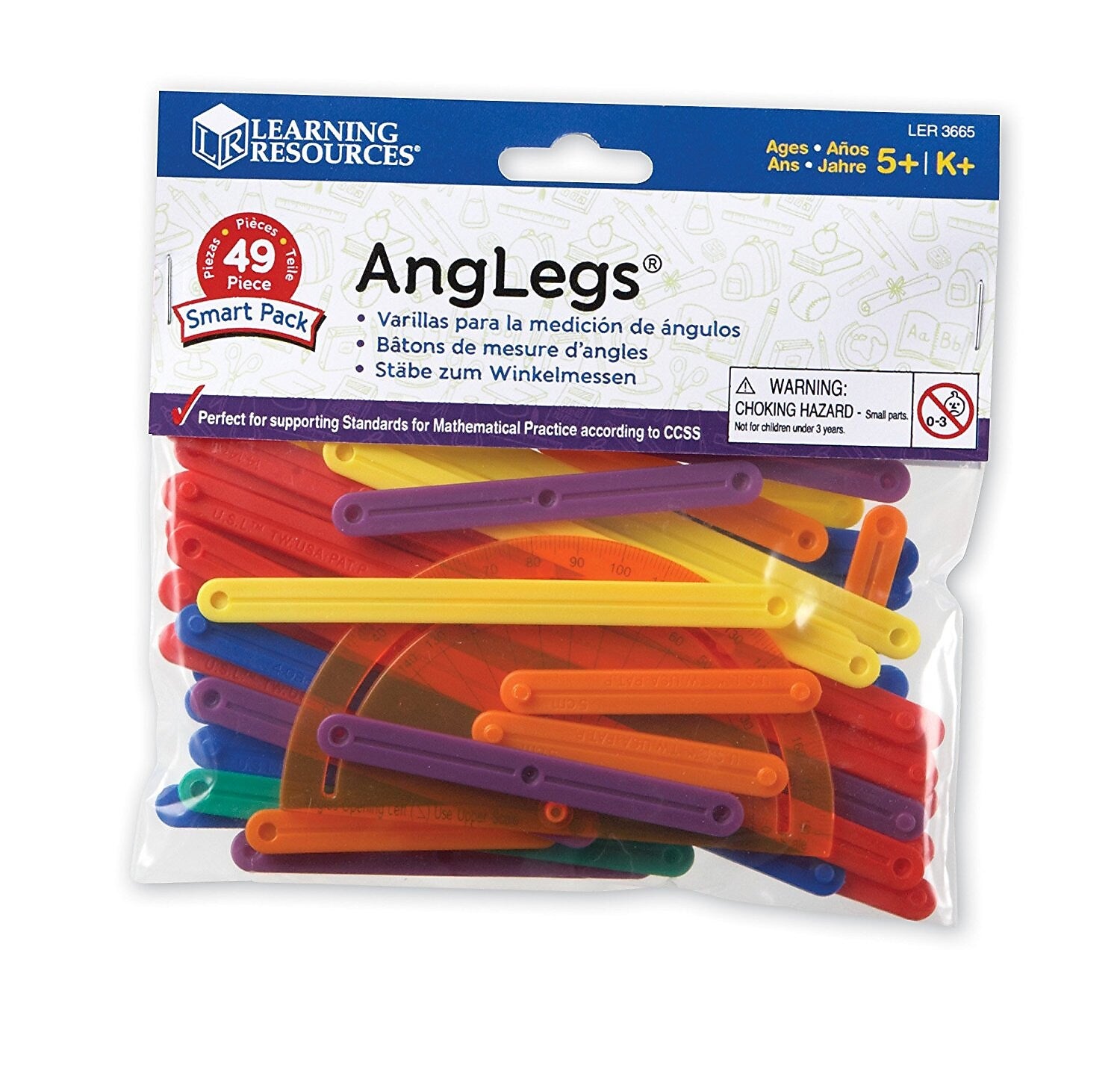 Learning Resources AngLegs Smart Pack, 49/Set (LER3665)