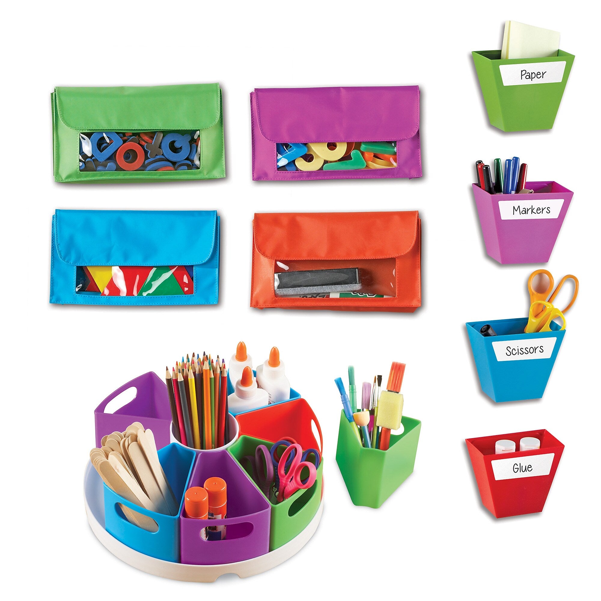 Learning Resources Create-a-Space Plastic Bundle, 12.1" x 10.1" x 4.6", Assorted Colors (LER3808)