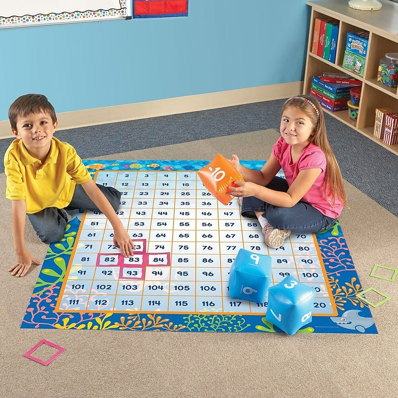 Learning Resources Make a Splash 120 Floor Mat Game, Grades 1+ (LER1772)