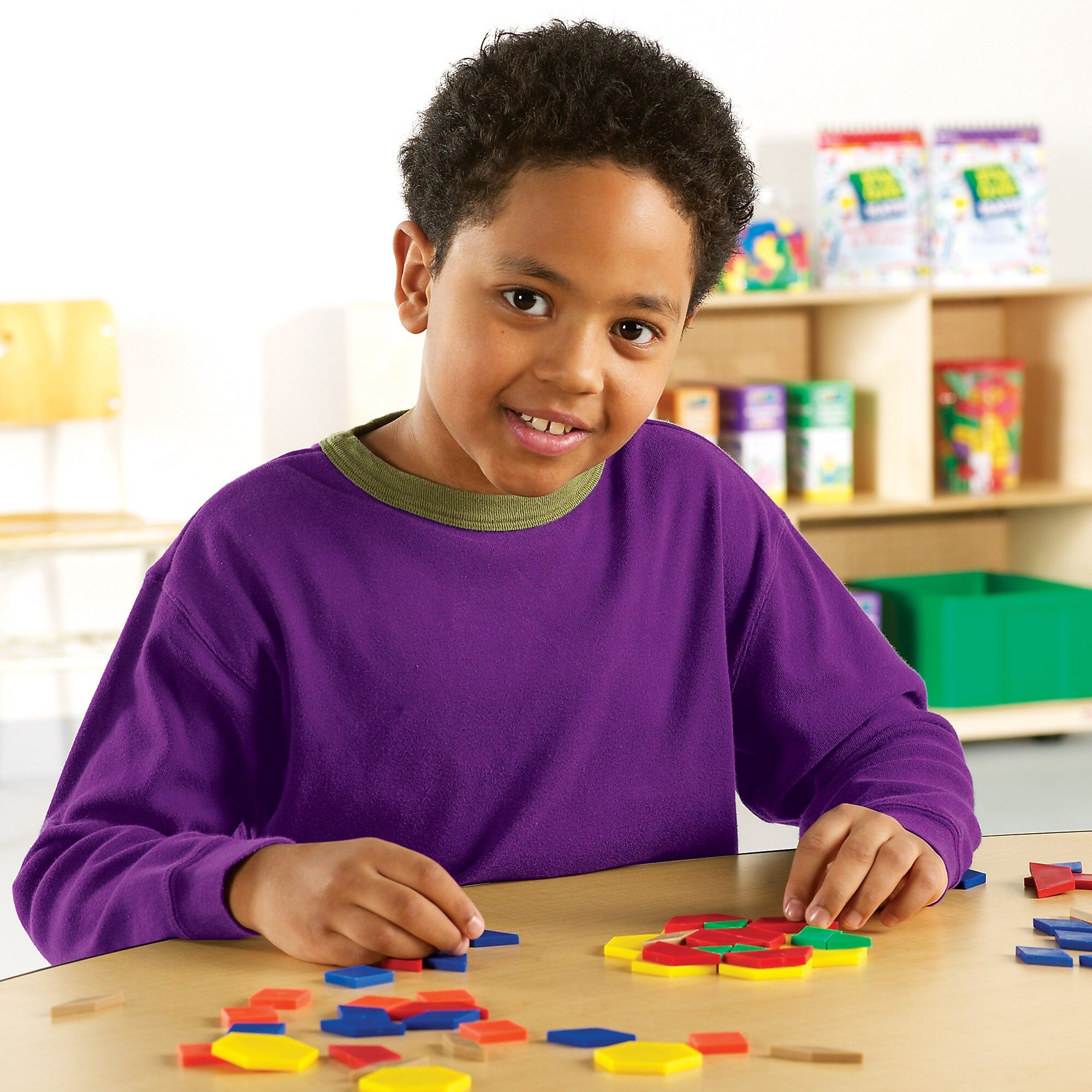 Learning Resources Pattern Block, 0.5 cm Thickness (LER0134)