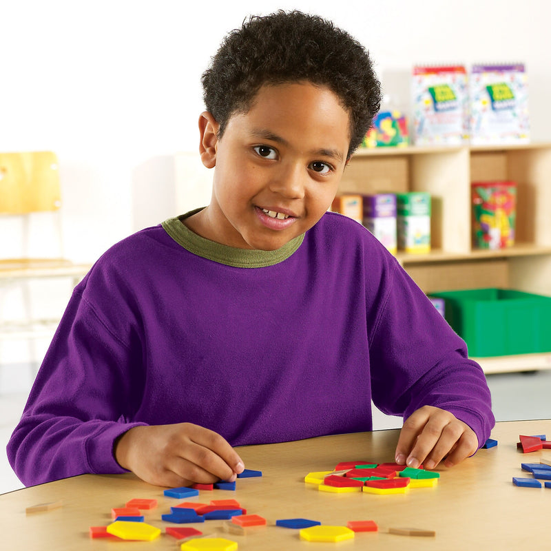 Learning Resources Pattern Block, 0.5 cm Thickness (LER0134)