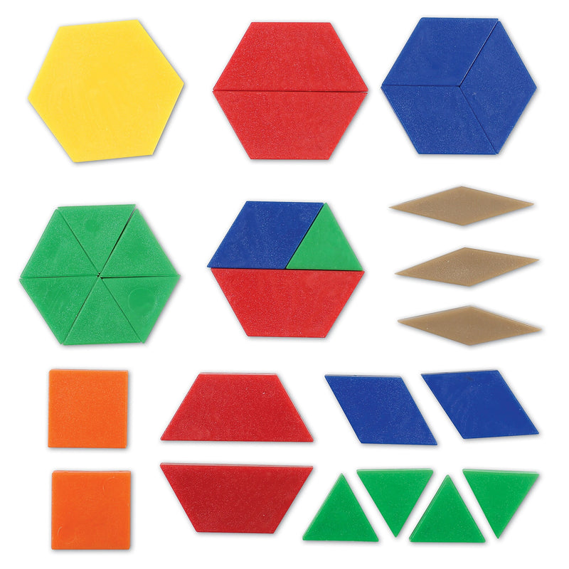 Learning Resources Pattern Block, 0.5 cm Thickness (LER0134)