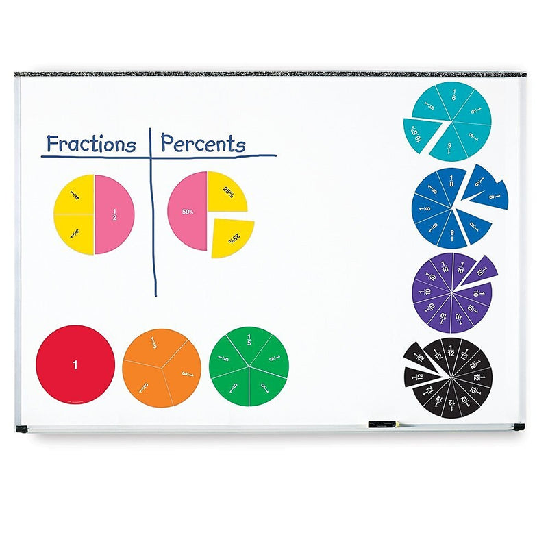 Learning Resources Double-Sided Magnetic Fraction Circles (LER1616)
