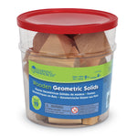 Learning Resources Wooden Geometric Solids, Set of 19 (LER4298)