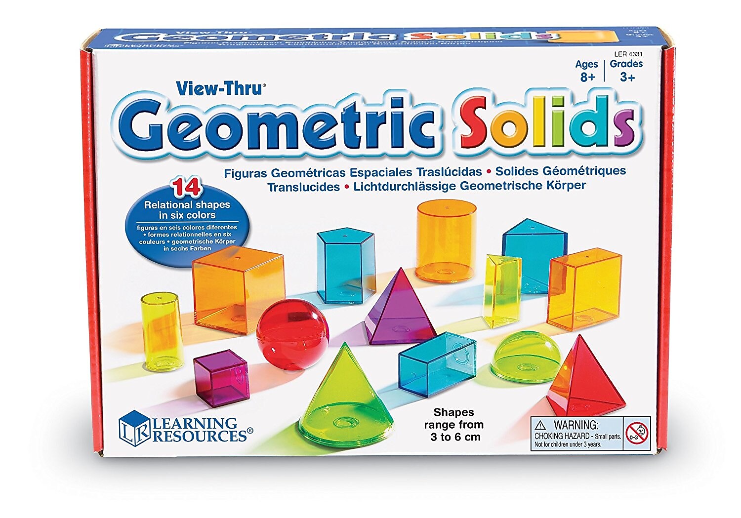 Learning Resources View-Thru Geometric Solids (LER4331)