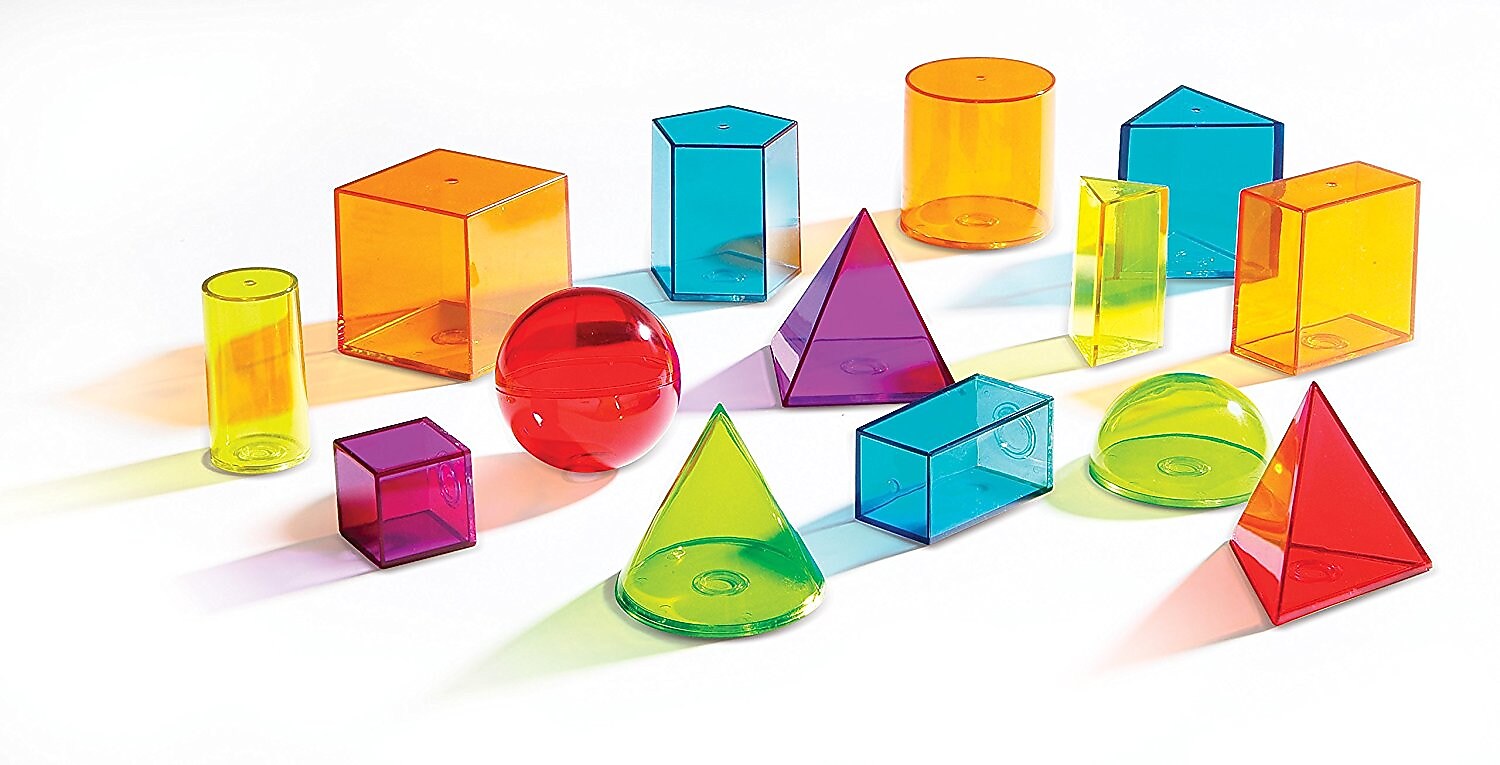 Learning Resources View-Thru Geometric Solids (LER4331)