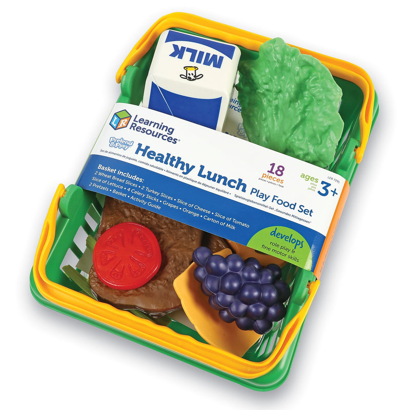 Learning Resources Pretend Food, Pretend & Play, Healthy Lunch Set (LER7291)
