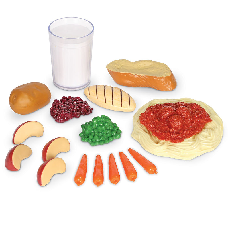 Learning Resources Pretend Food, Pretend & Play, Healthy Dinner Set, 19/Set (LER7292)