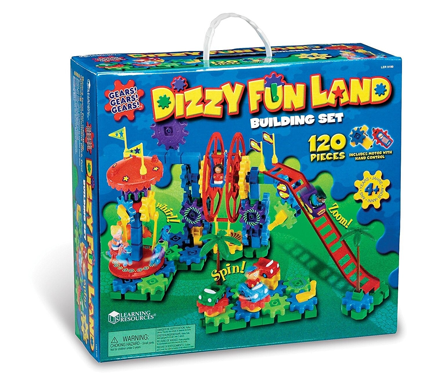 Learning Resources Gears! Gears! Gears! Dizzy Fun Land Motorized Building Set