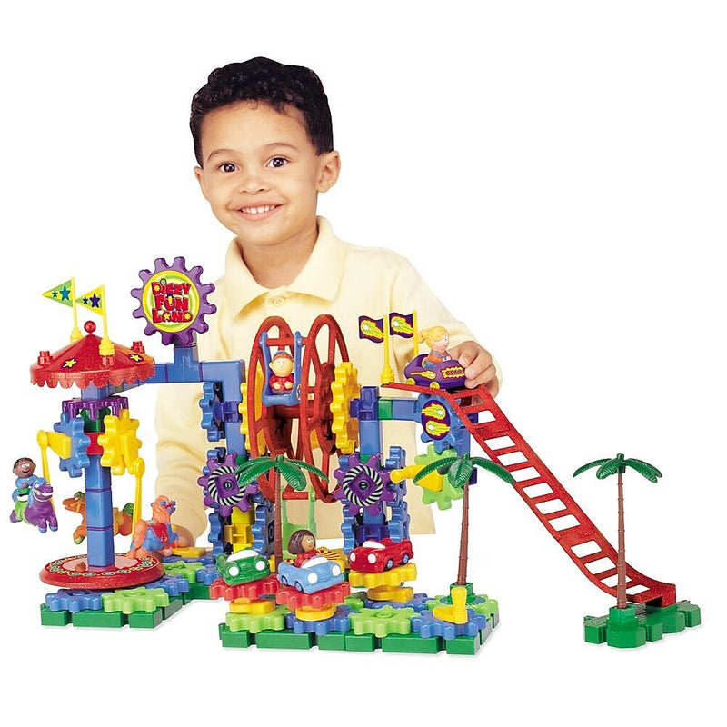 Learning Resources Gears! Gears! Gears! Dizzy Fun Land Motorized Building Set