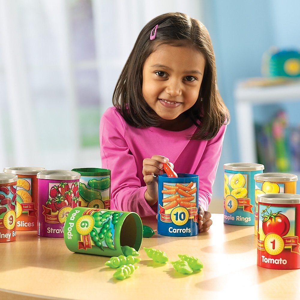 Learning Resources 1 to 10 Counting Cans, 55 Pieces (LER6800)