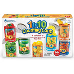 Learning Resources 1 to 10 Counting Cans, 55 Pieces (LER6800)
