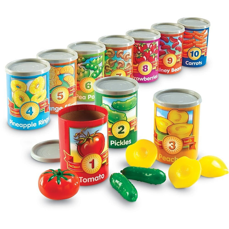 Learning Resources 1 to 10 Counting Cans, 55 Pieces (LER6800)