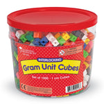 Learning Resources Interlocking Gram Unit Cube, 1000/Set (LER0305)