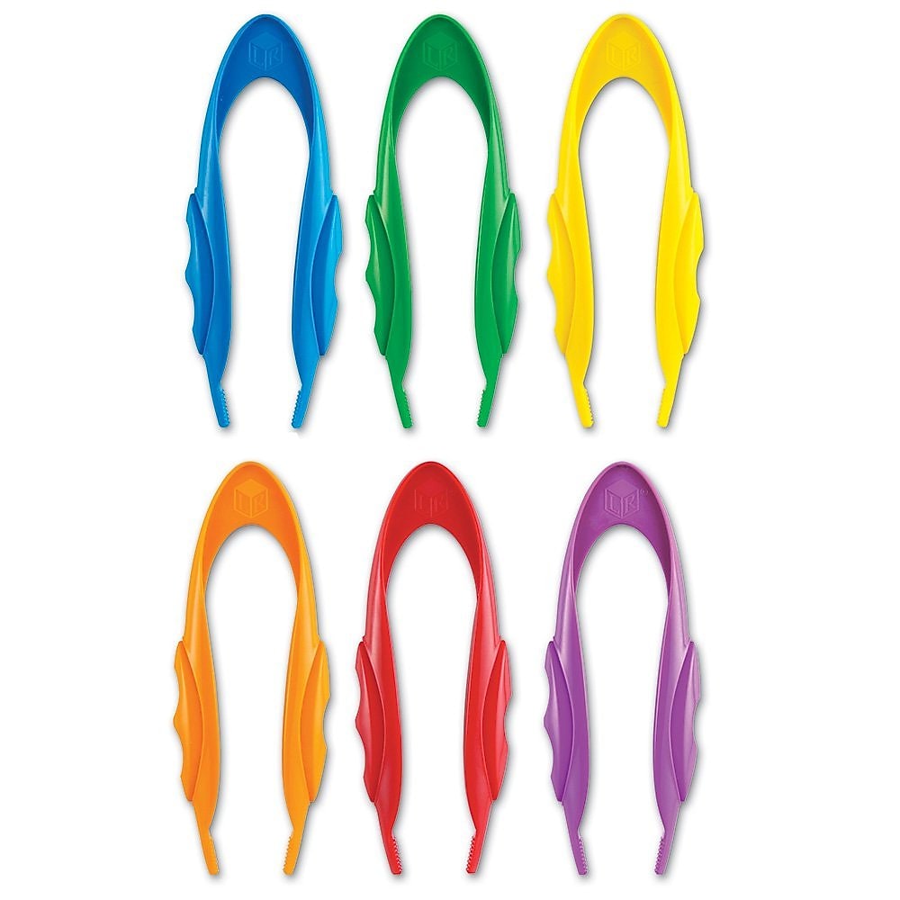 Learning Resources Easy-Grip Tweezers, Set of 12 (LER1963)