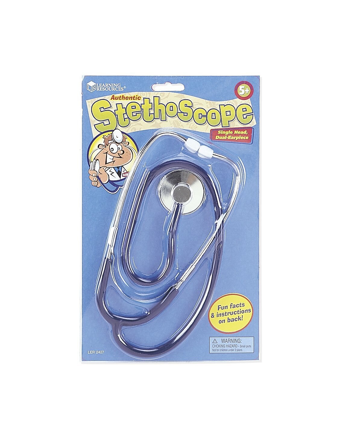 Learning Resources Stethoscope, 1" x 7 3/16" x 11 3/8" (LER2427)