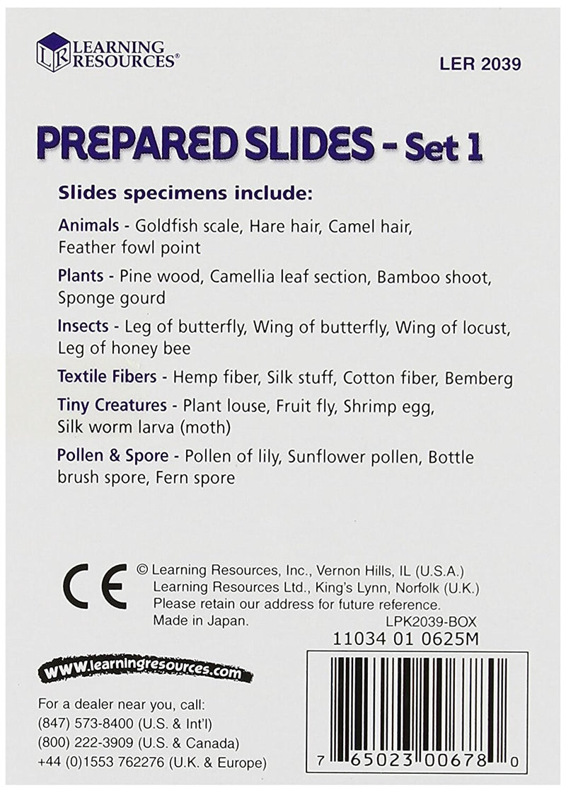 Learning Resources Prepared Slides Combination, Set 48 Specimens (LER2041)