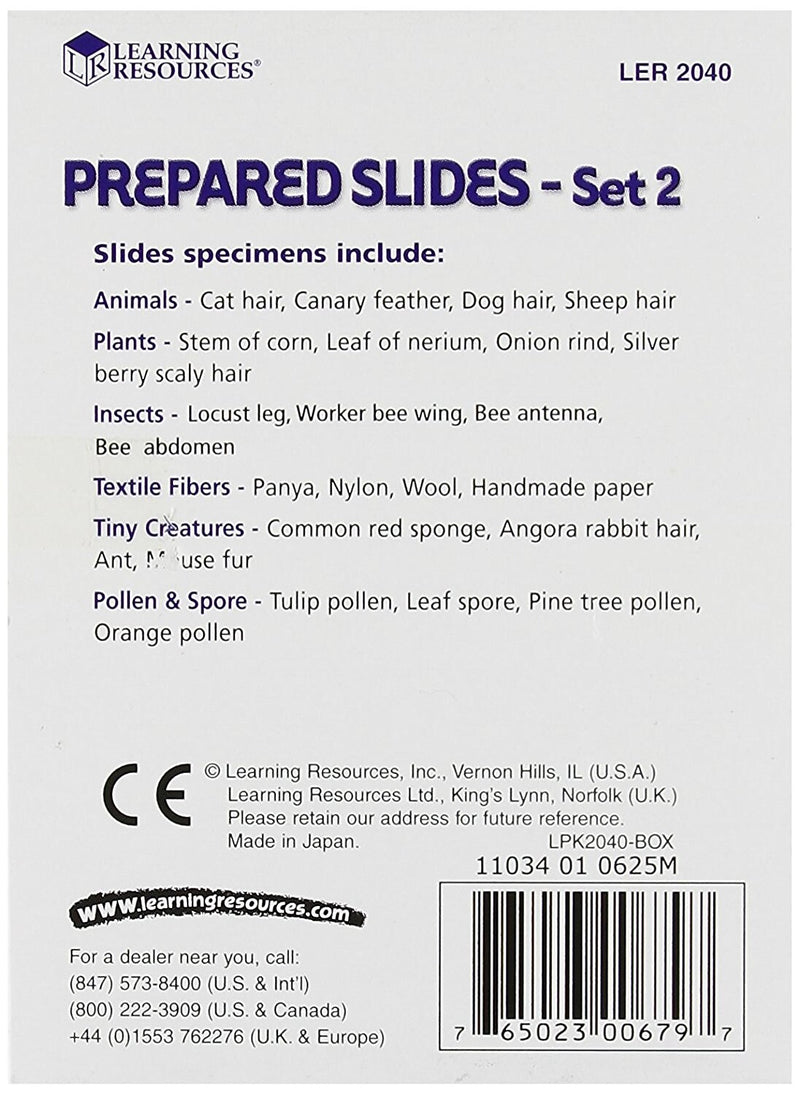 Learning Resources Prepared Slides Combination, Set 48 Specimens (LER2041)