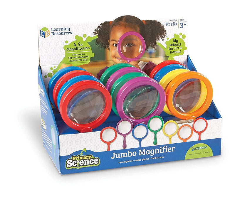 Learning Resources Primary Science Jumbo Magnifier, 12/Set (LER2775)