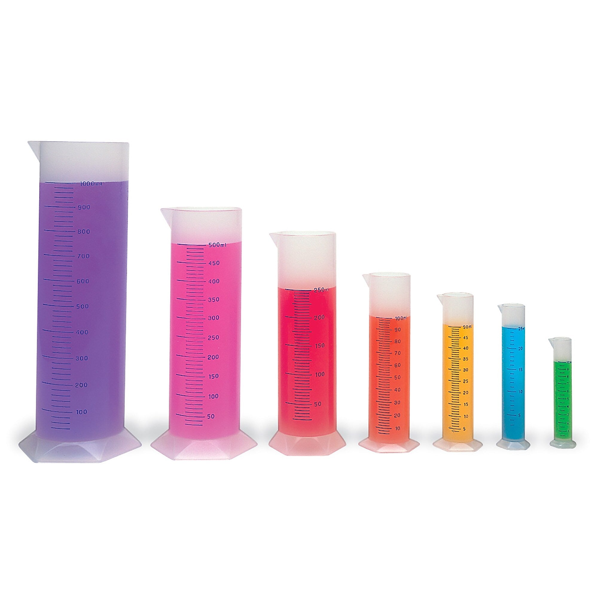 Learning Resources Graduated Cylinder Set, 7/Set (LER2906)