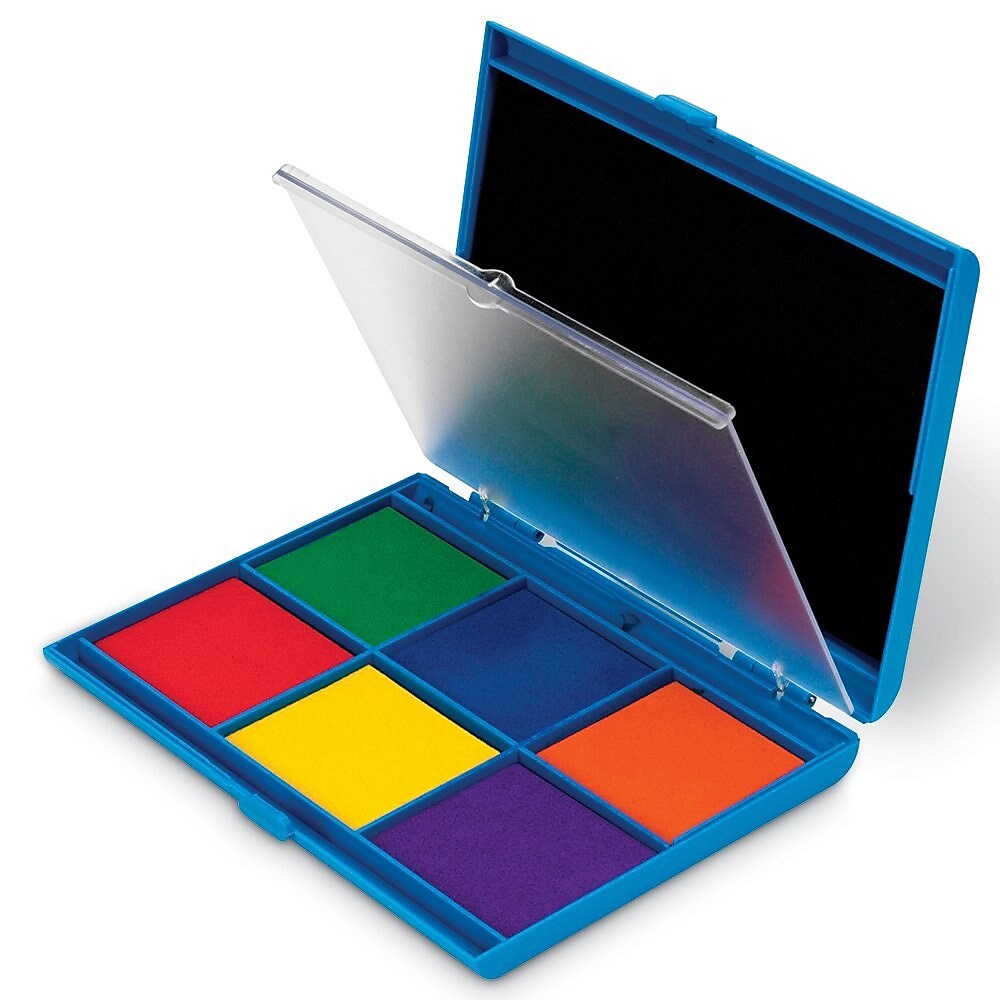 Learning Resources 7-Color Washable Stamp Pad, Assorted Colors (LER4275)
