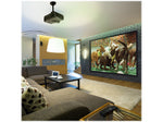 Mount-It! 100" Manual Wall & Ceiling Projector Screen, Black/Matte White (MI-640)