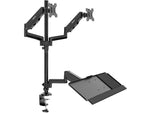 Mount-It! Adjustable Monitor Mount, Up to 32", Black (MI-7996)