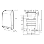 Scott Slimfold Folded Towel Dispenser, White (34830)